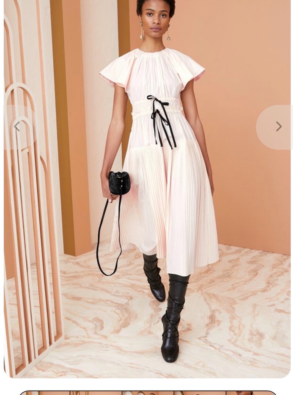 Ulla Johnson Pleated Delmara Midi Dress